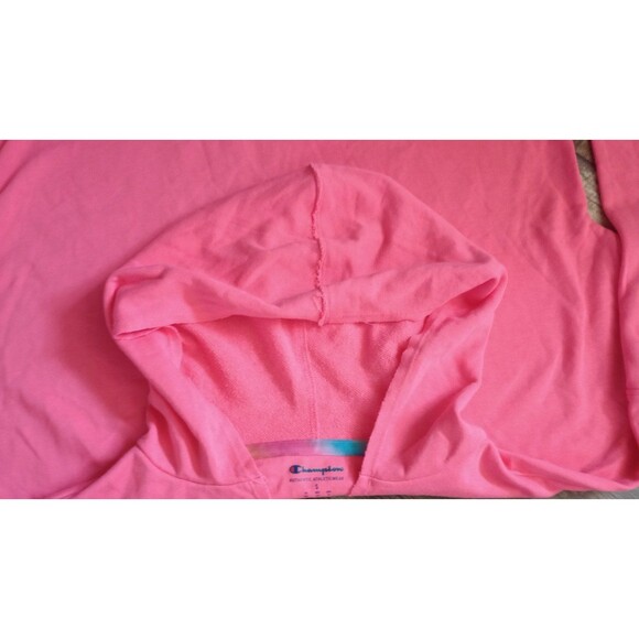 NWT Women's Champion Campus French Terry Hoodie, Pinky Peach, Small - Picture 6 of 9